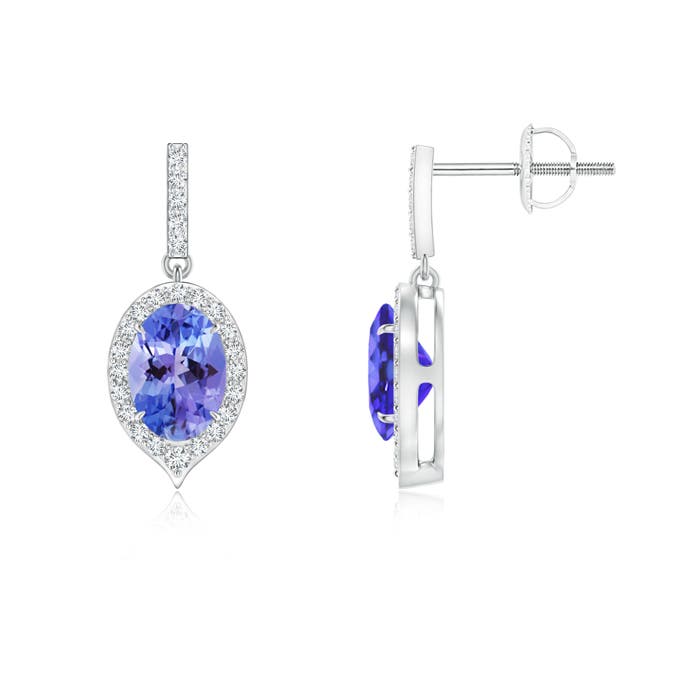 AA - Tanzanite / 1.86 CT / 14 KT White Gold