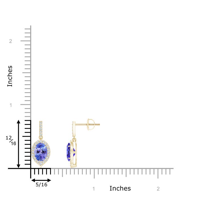 AA - Tanzanite / 1.86 CT / 14 KT Yellow Gold