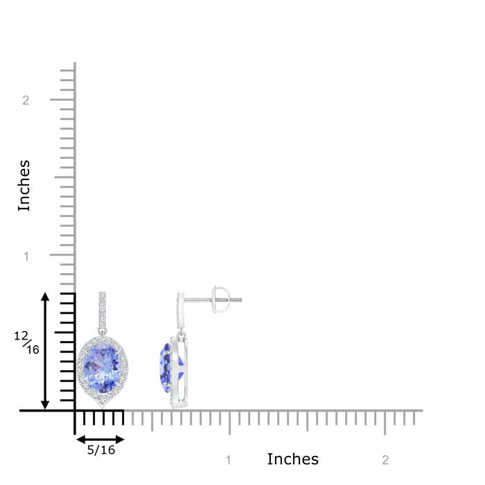 A - Tanzanite / 2.78 CT / 14 KT White Gold