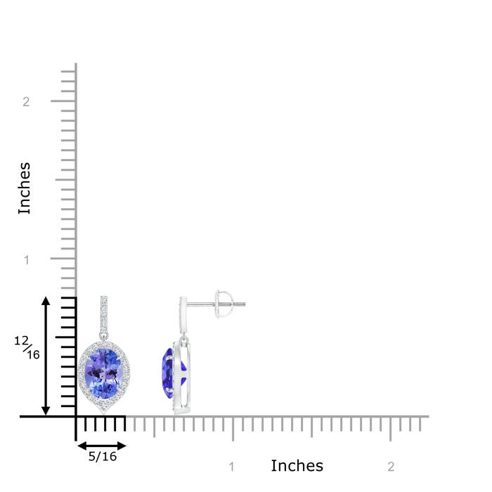 AA - Tanzanite / 2.78 CT / 14 KT White Gold