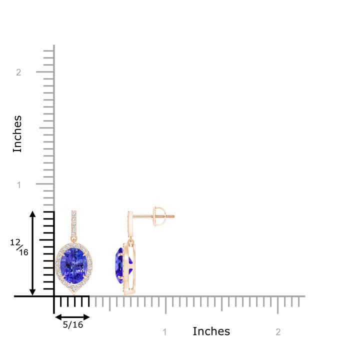 AAA - Tanzanite / 2.78 CT / 14 KT Rose Gold