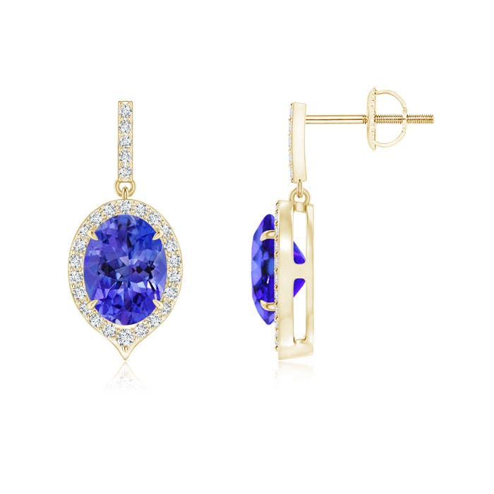 AAA - Tanzanite / 2.78 CT / 14 KT Yellow Gold