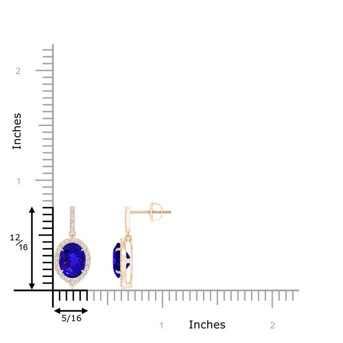 AAAA - Tanzanite / 2.78 CT / 14 KT Rose Gold