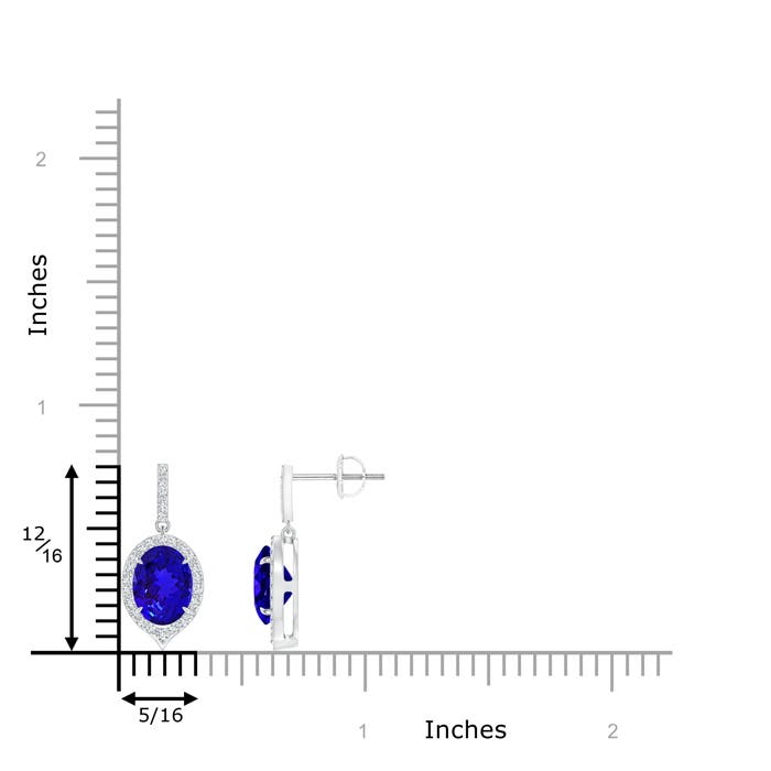 AAAA - Tanzanite / 2.78 CT / 14 KT White Gold