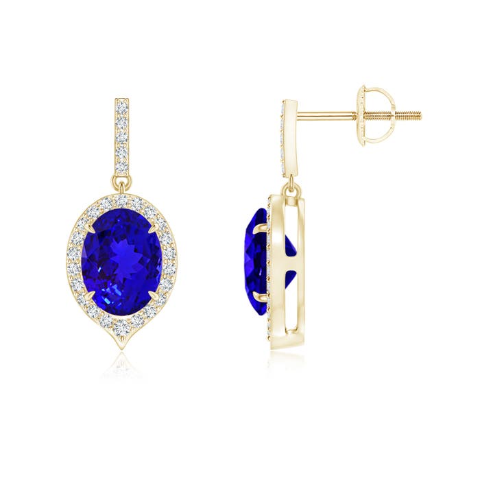 AAAA - Tanzanite / 2.78 CT / 14 KT Yellow Gold