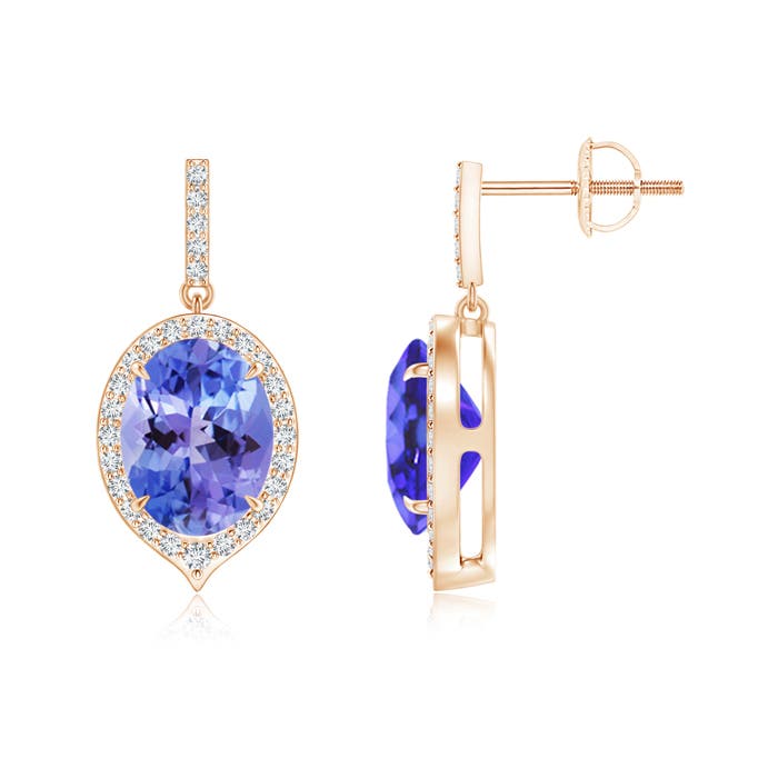 AA - Tanzanite / 4.1 CT / 14 KT Rose Gold