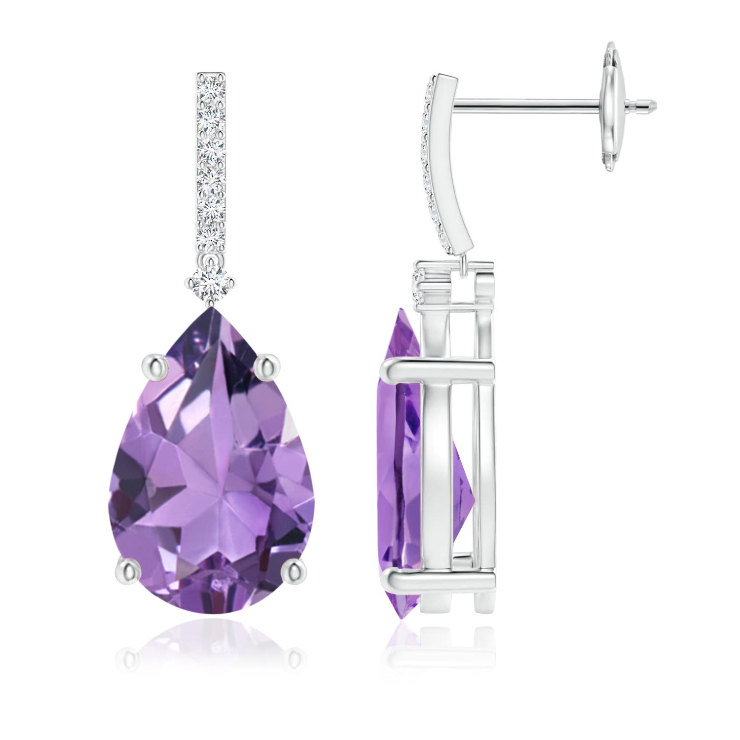 A - Amethyst / 5.3 CT / 14 KT White Gold