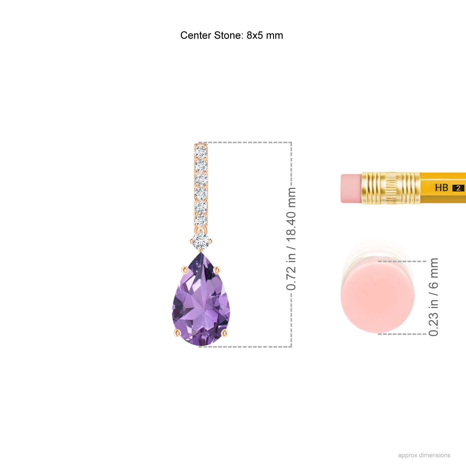 A - Amethyst / 1.5 CT / 14 KT Rose Gold