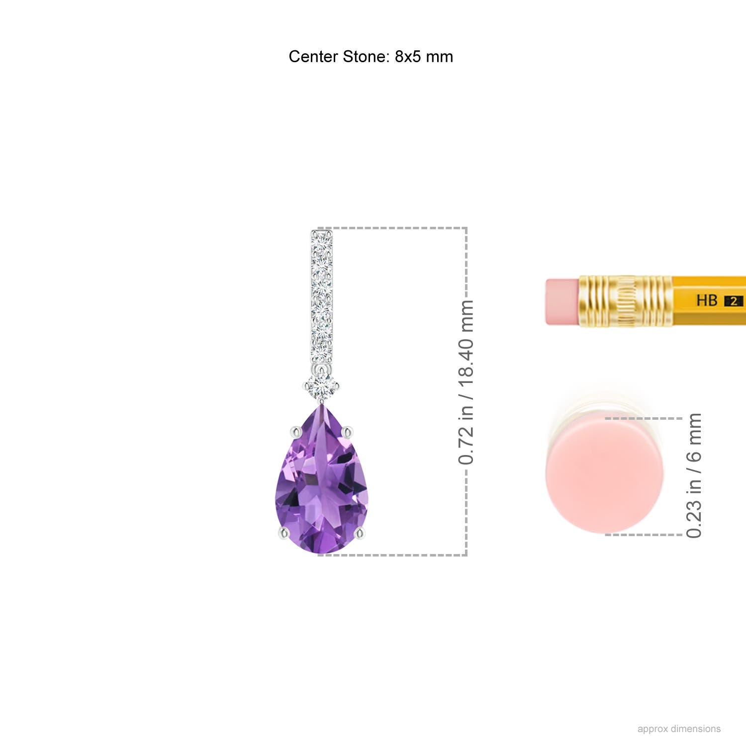 AA - Amethyst / 1.5 CT / 14 KT White Gold