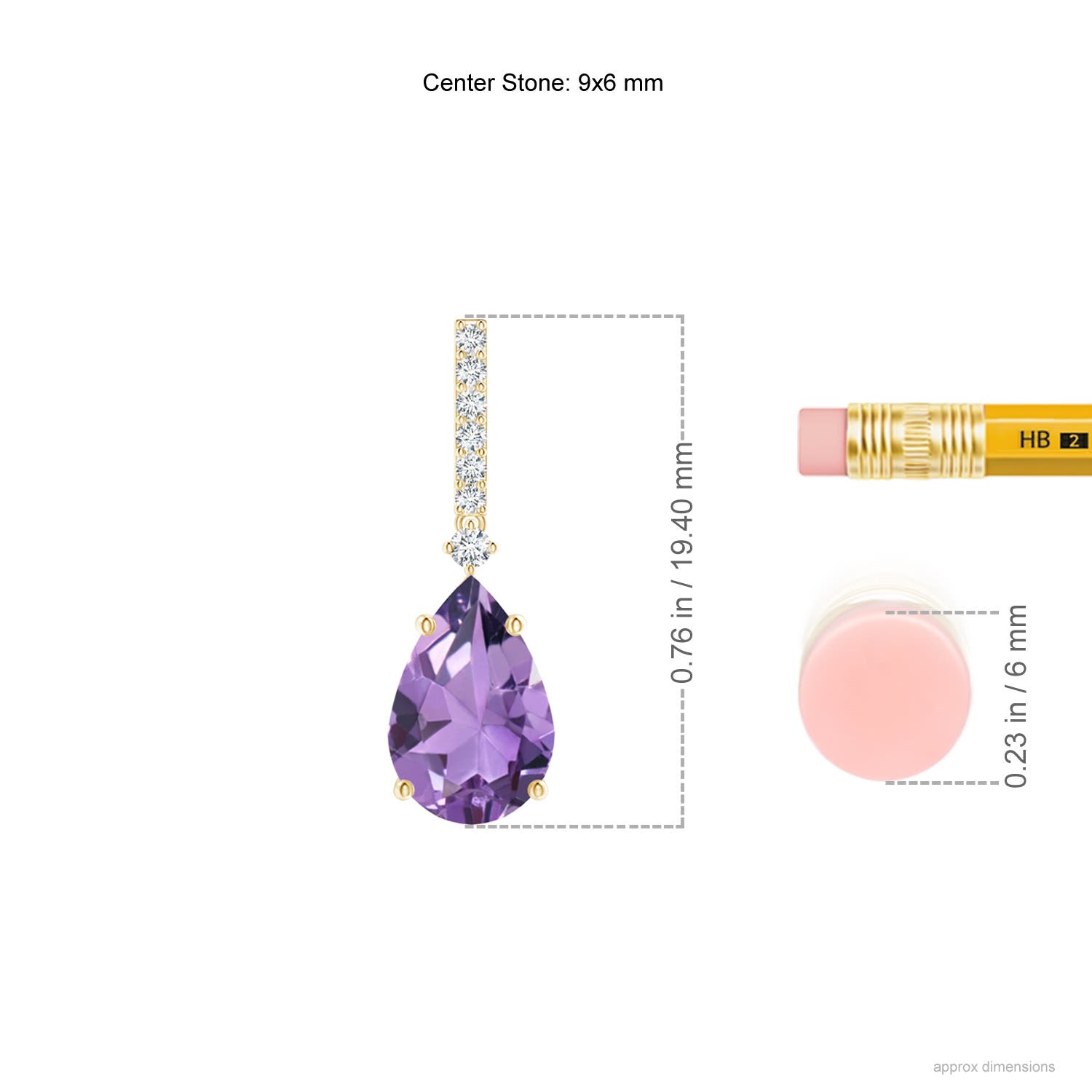 A - Amethyst / 2.2 CT / 14 KT Yellow Gold