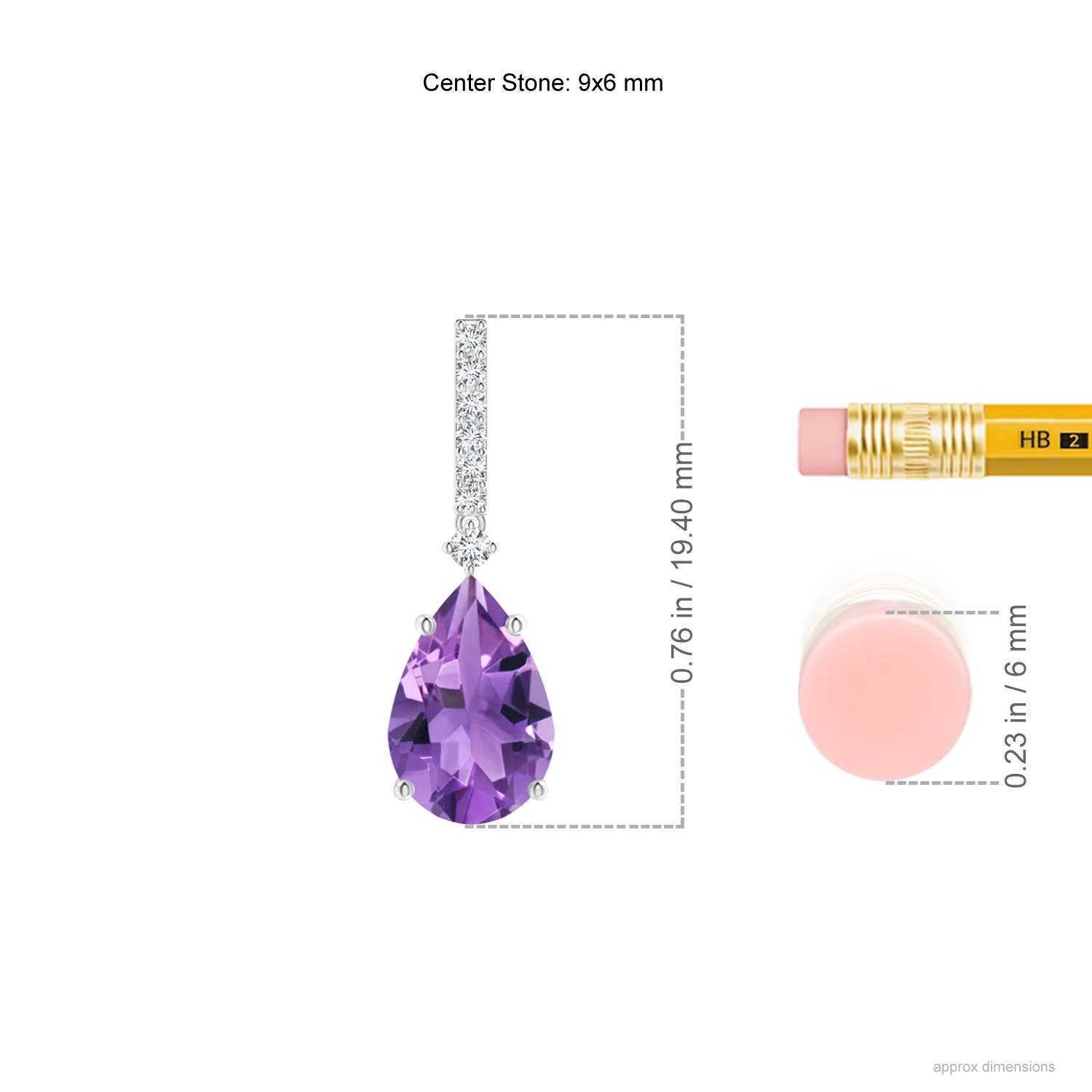 AA - Amethyst / 2.2 CT / 14 KT White Gold