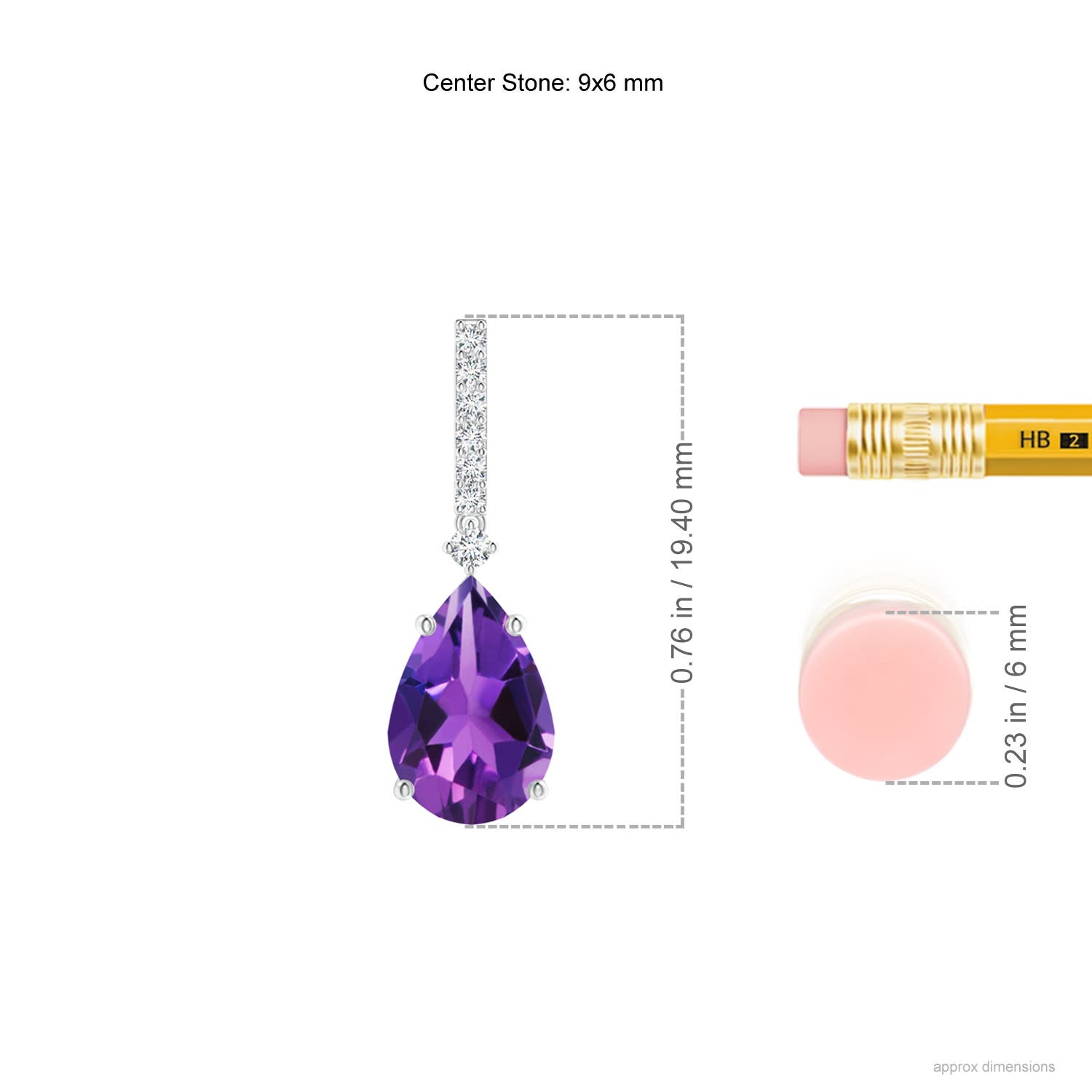 AAAA - Amethyst / 2.2 CT / 14 KT White Gold