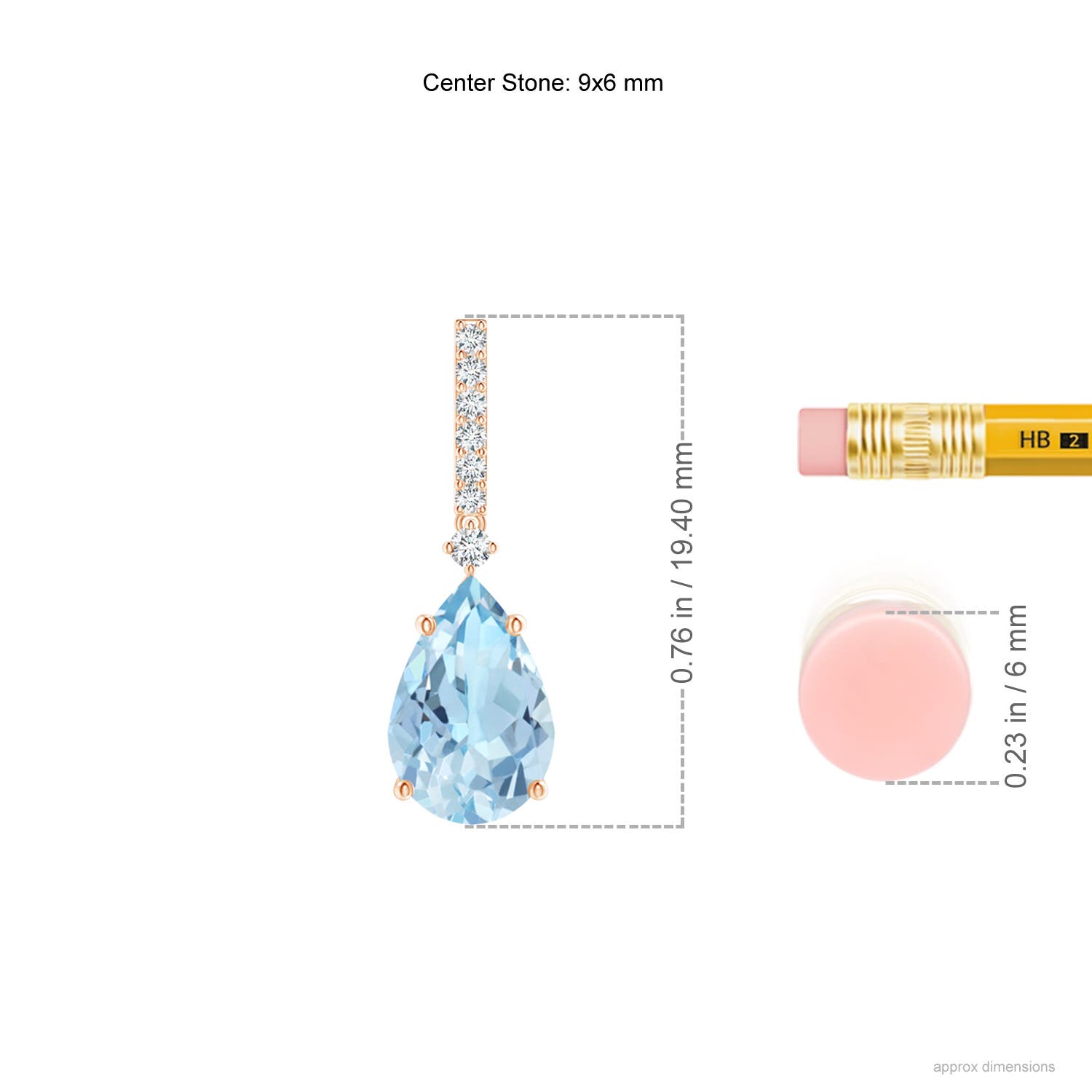 AAA - Aquamarine / 2.34 CT / 14 KT Rose Gold