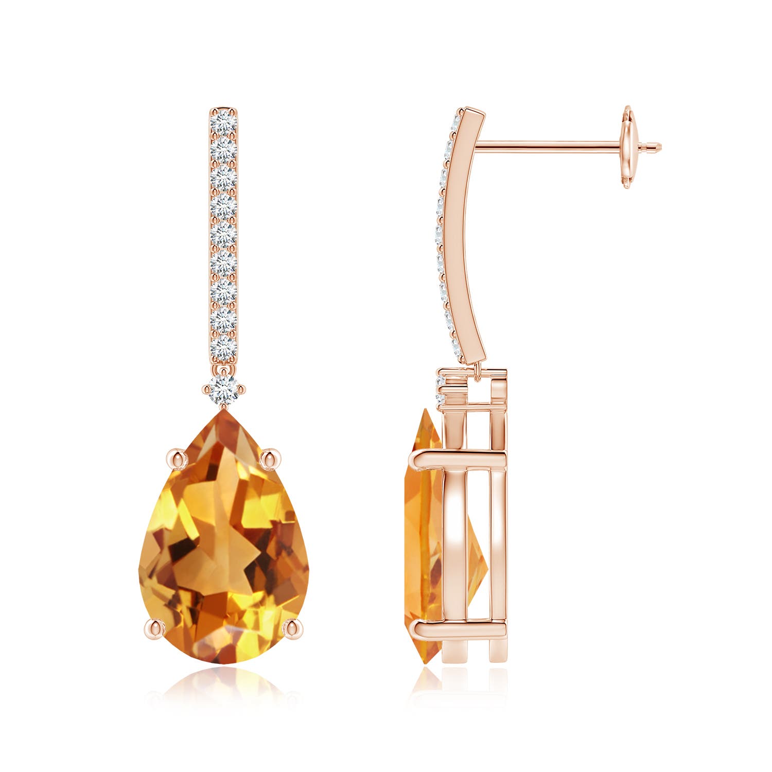 AA - Citrine / 4.8 CT / 14 KT Rose Gold