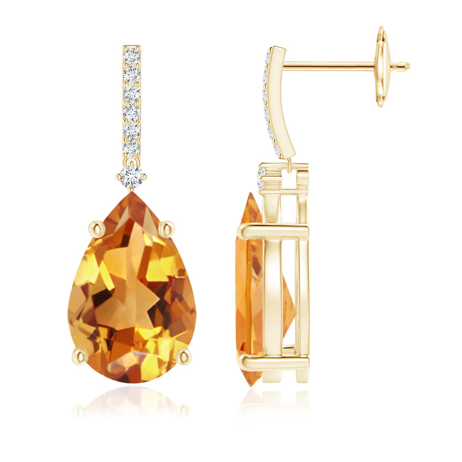 AA - Citrine / 4.8 CT / 14 KT Yellow Gold