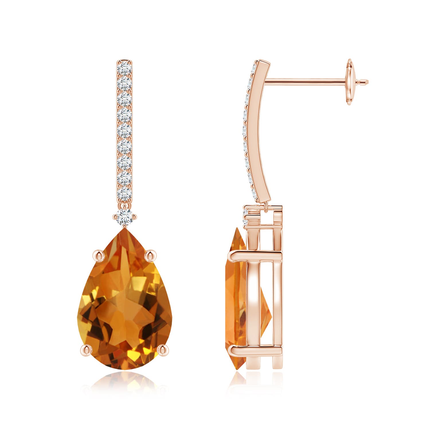 AAA - Citrine / 4.8 CT / 14 KT Rose Gold