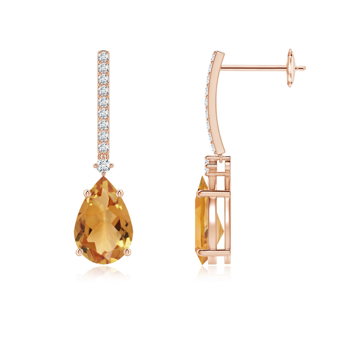 A - Citrine / 2.5 CT / 14 KT Rose Gold