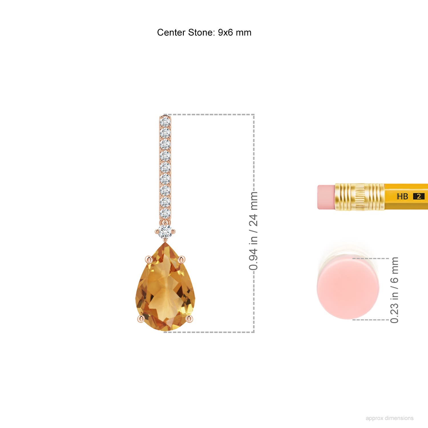 A - Citrine / 2.5 CT / 14 KT Rose Gold