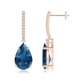 Pear AA London Blue Topaz