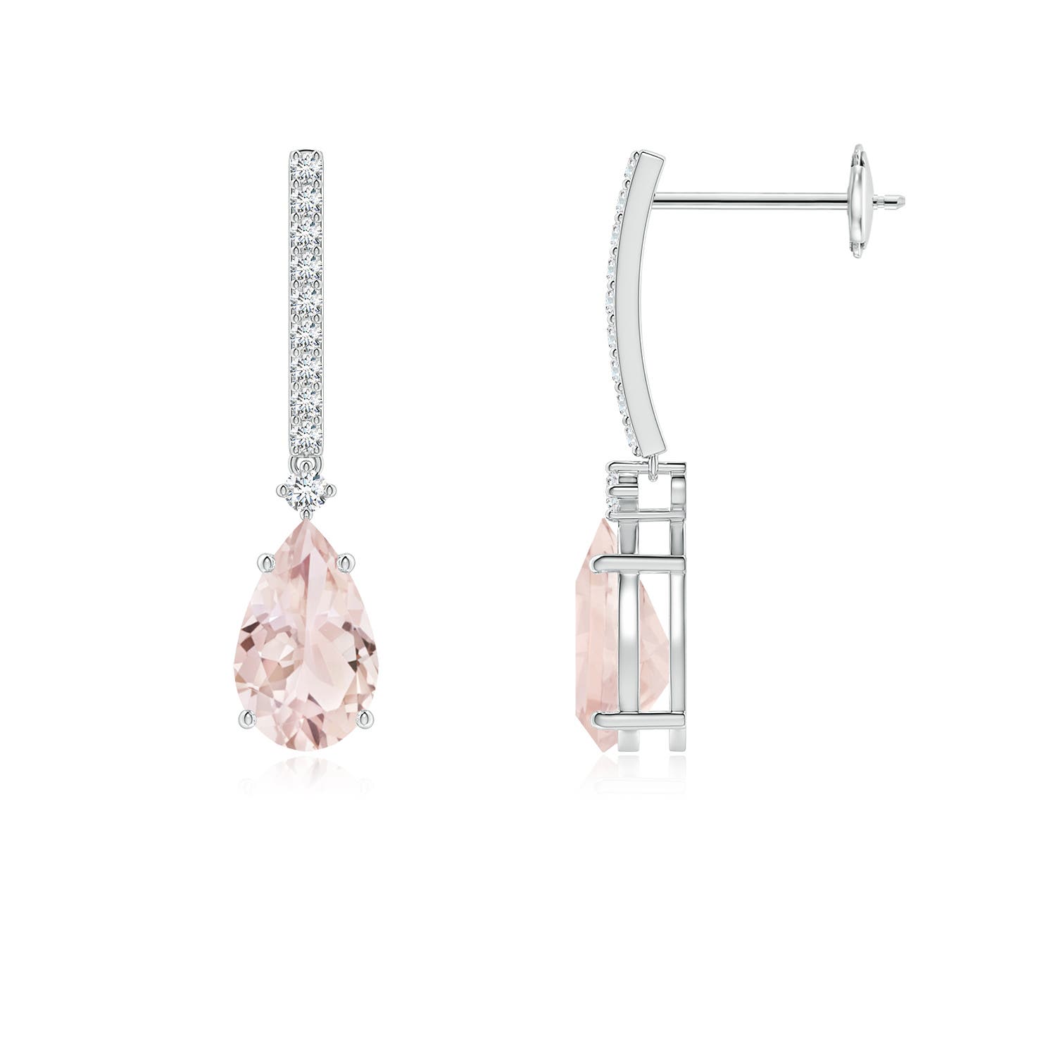 A - Morganite / 1.8 CT / 14 KT White Gold