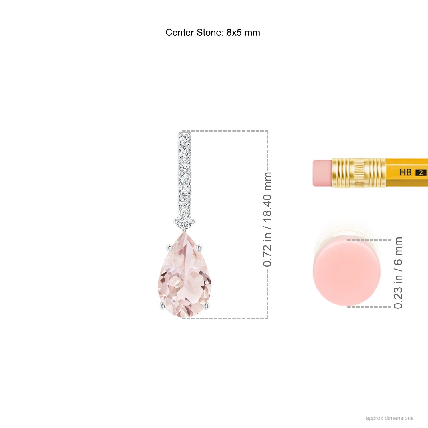 A - Morganite / 1.8 CT / 14 KT White Gold