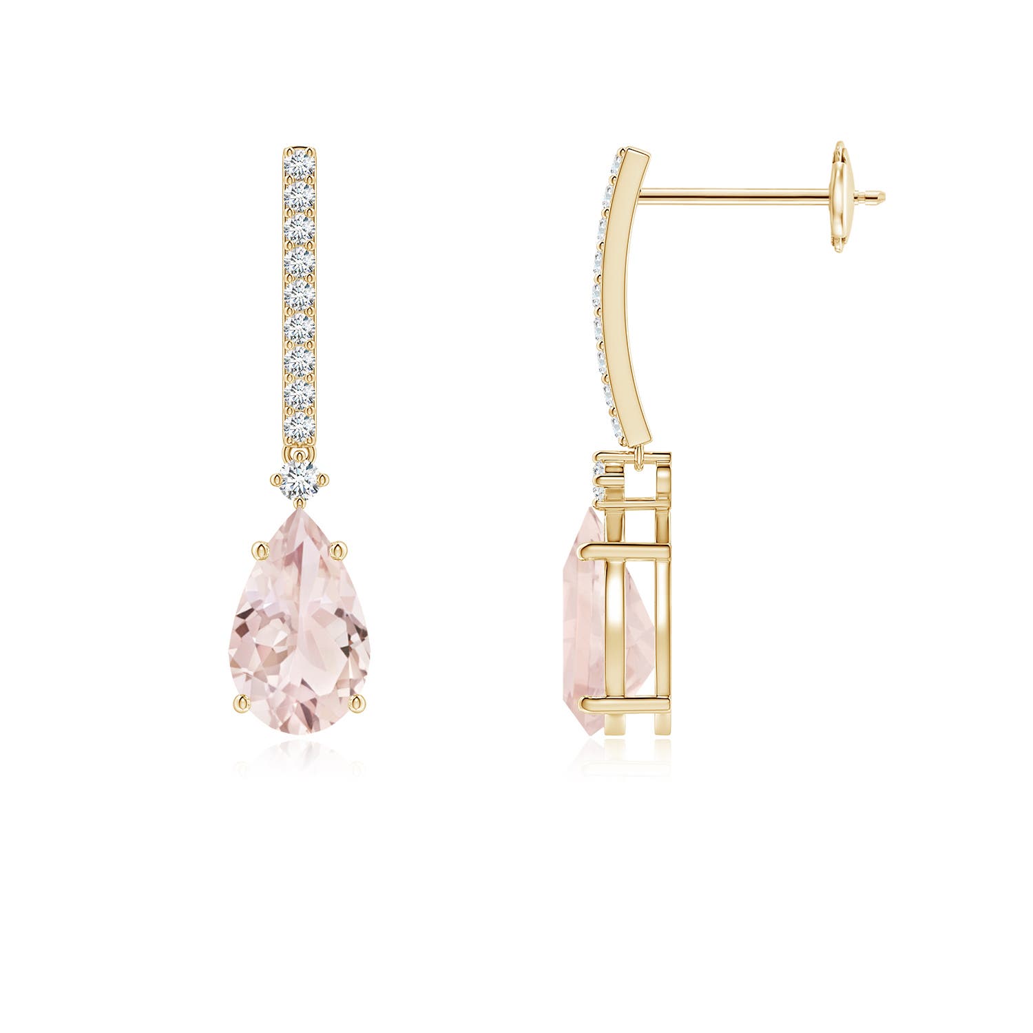 A - Morganite / 1.8 CT / 14 KT Yellow Gold