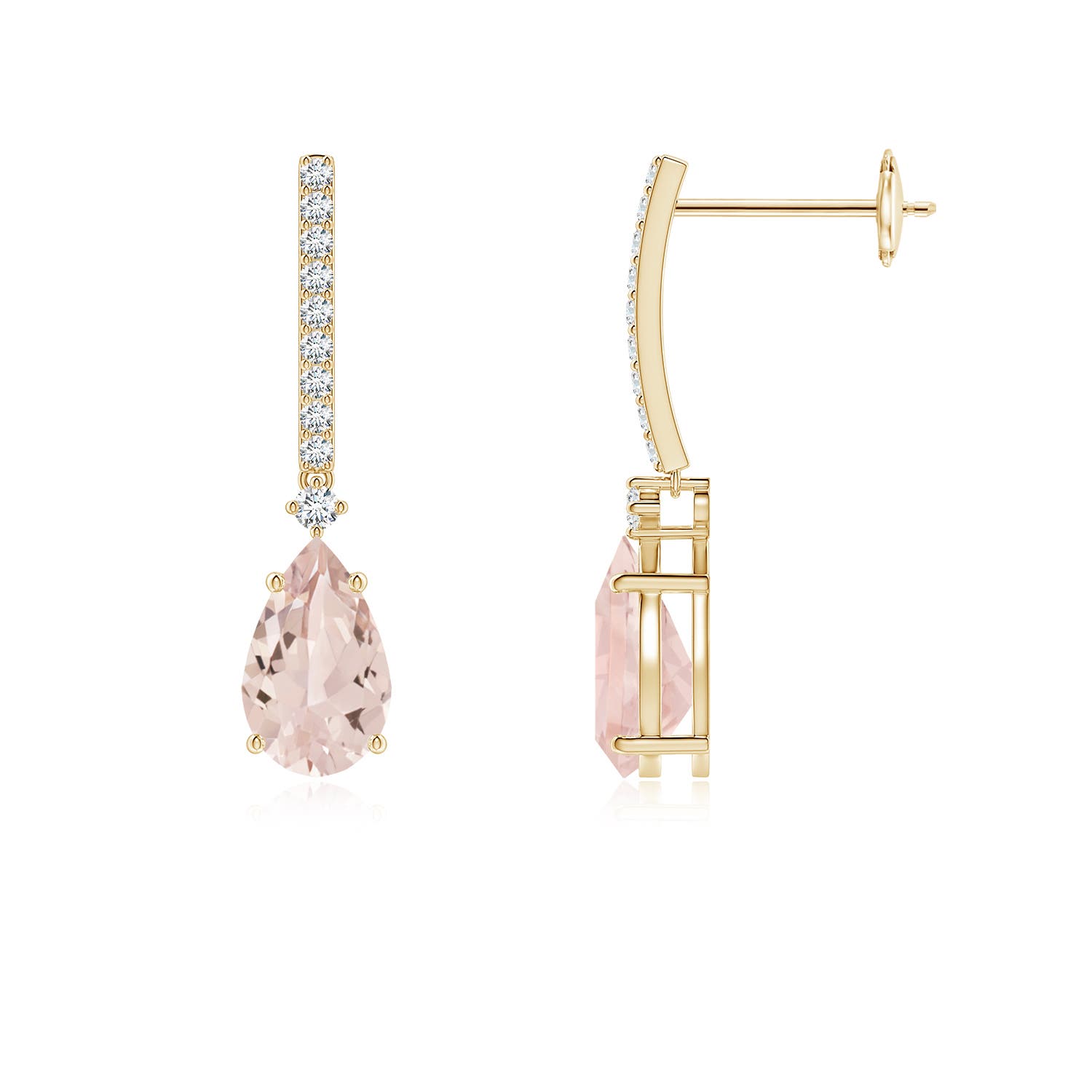 AA - Morganite / 1.8 CT / 14 KT Yellow Gold