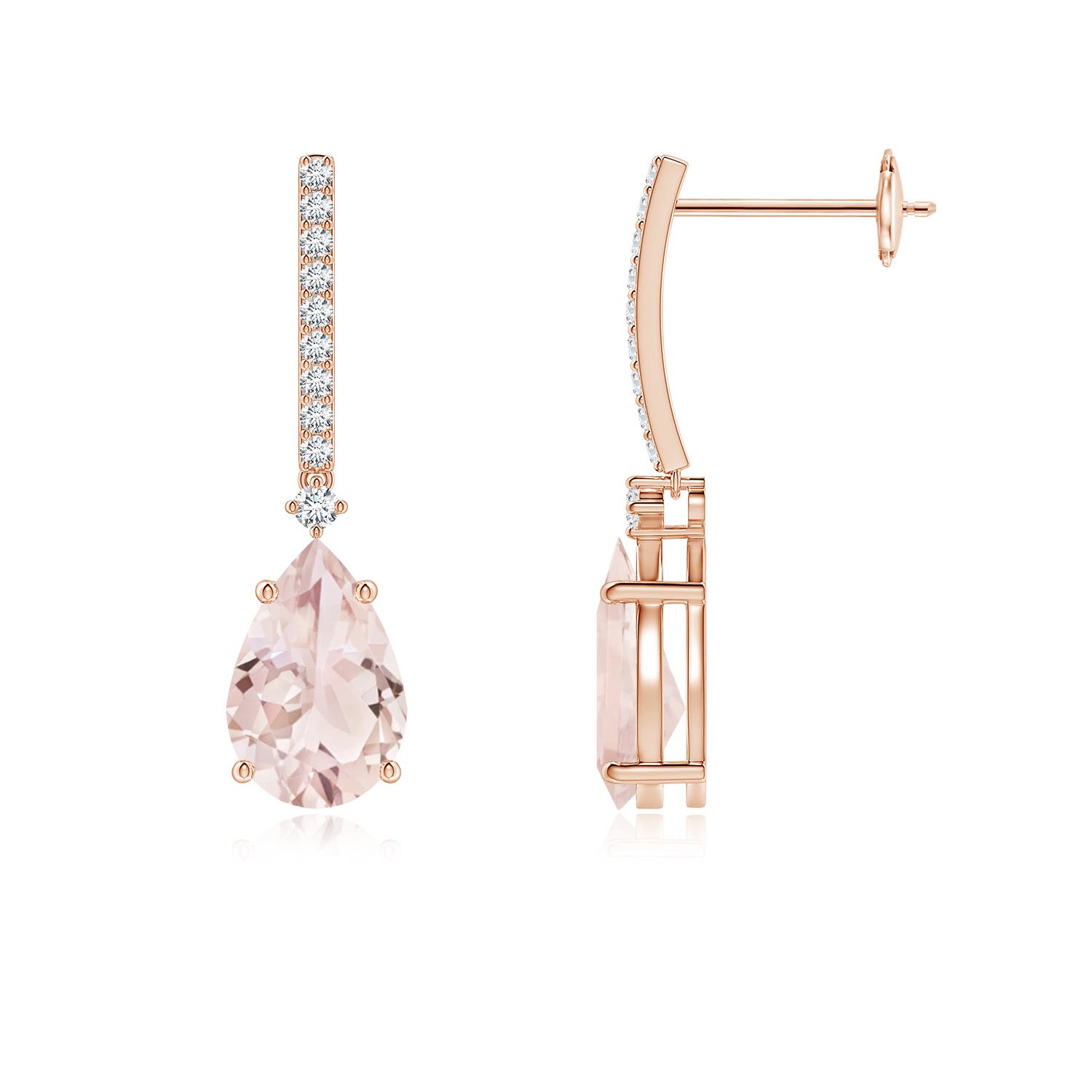 A - Morganite / 2.4 CT / 14 KT Rose Gold