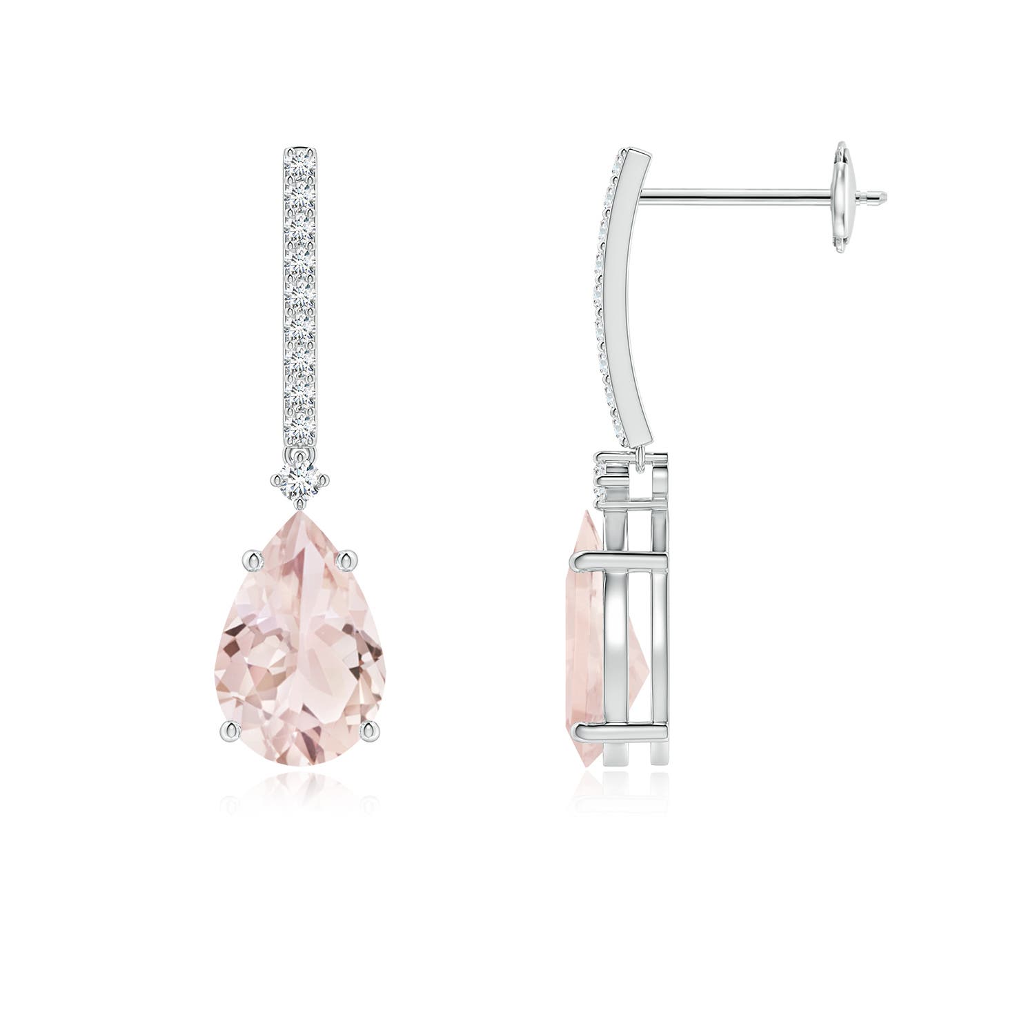 A - Morganite / 2.4 CT / 14 KT White Gold