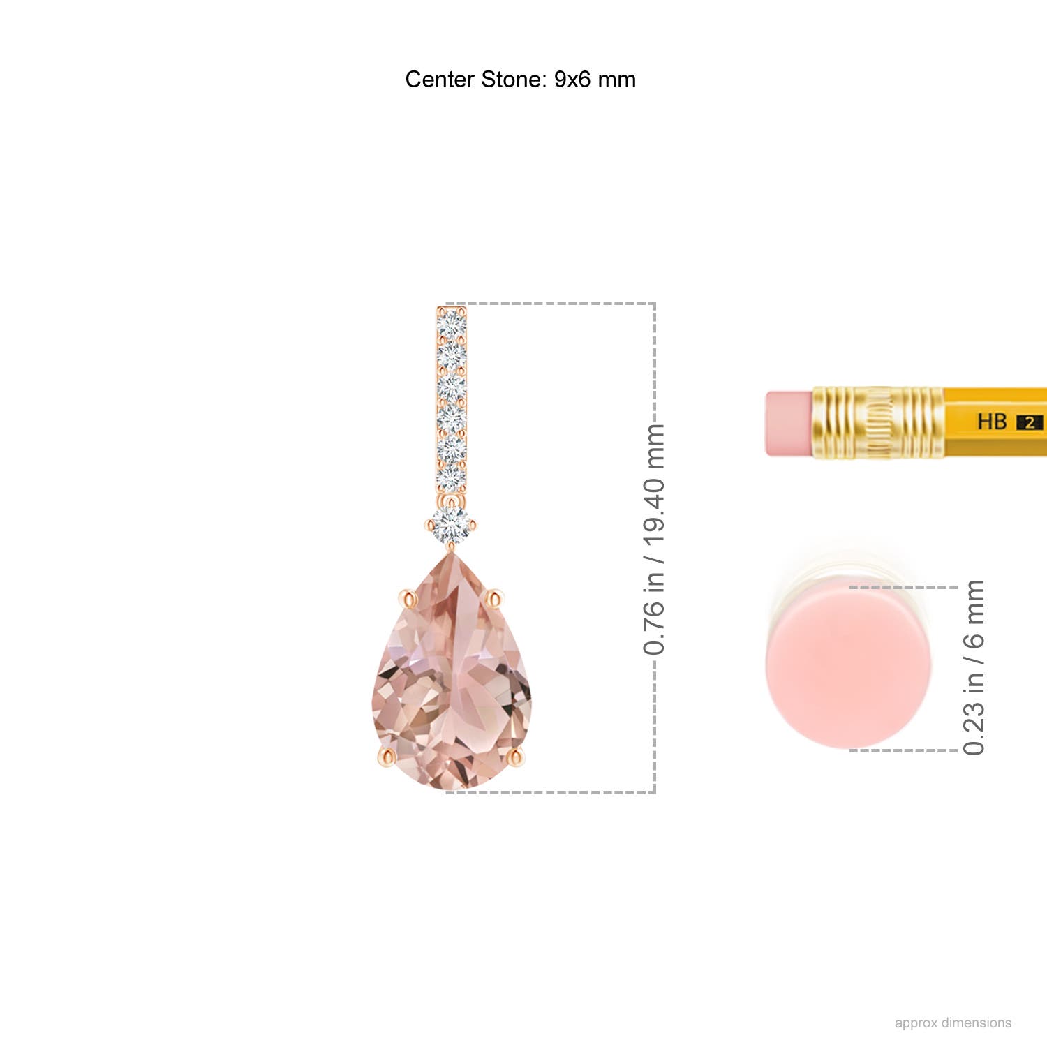 AAA - Morganite / 2.4 CT / 14 KT Rose Gold