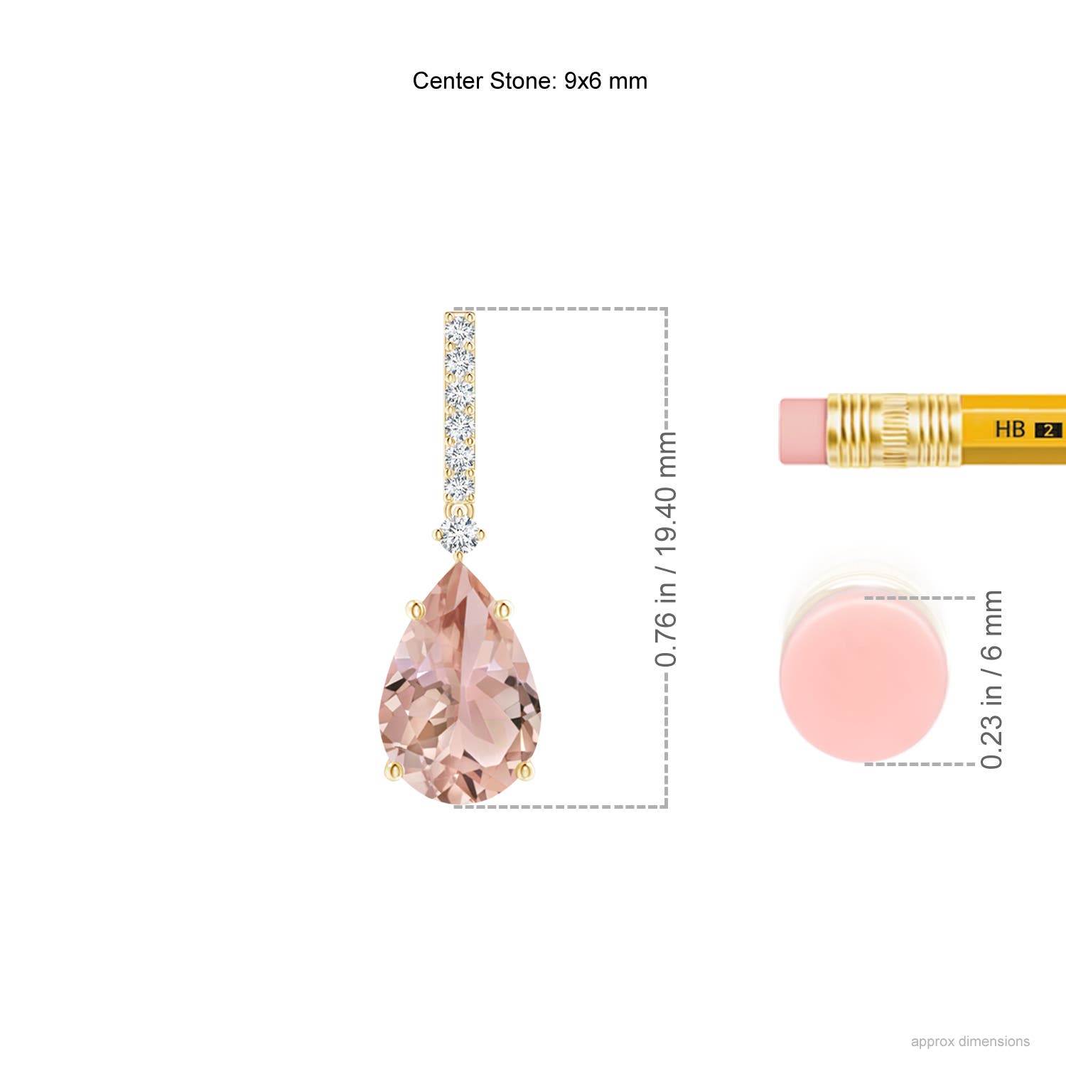 AAA - Morganite / 2.4 CT / 14 KT Yellow Gold