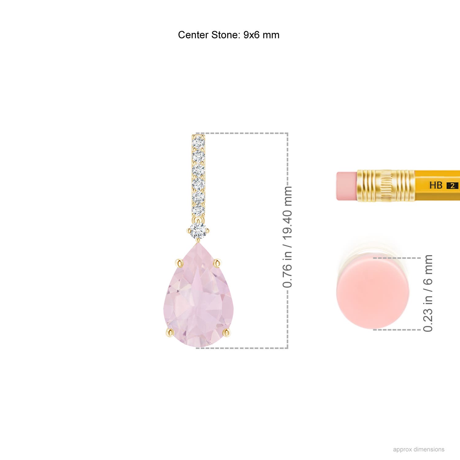 AA - Rose Quartz / 2.7 CT / 14 KT Yellow Gold