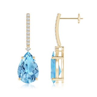 Pear A Swiss Blue Topaz