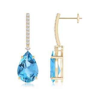 Pear AA Swiss Blue Topaz