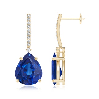 Pear AAA Blue Sapphire