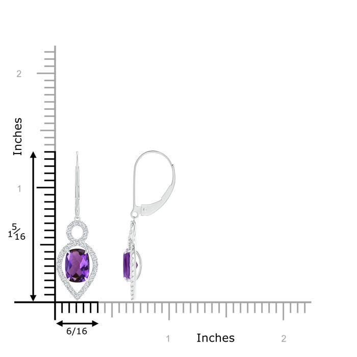 AAAA - Amethyst / 1.73 CT / 14 KT White Gold