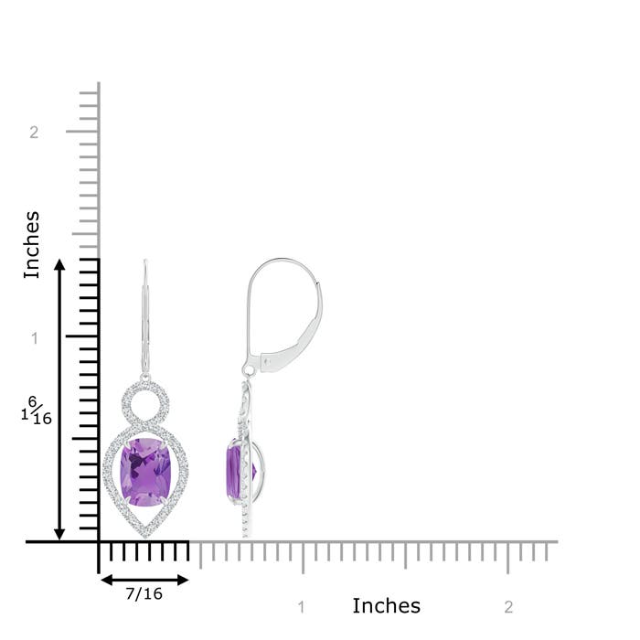 A - Amethyst / 2.77 CT / 14 KT White Gold