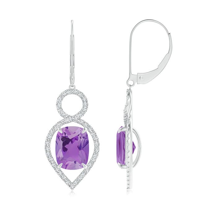 A - Amethyst / 4.43 CT / 14 KT White Gold