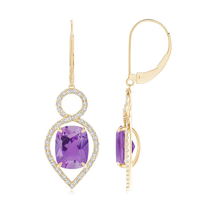 A - Amethyst / 4.43 CT / 14 KT Yellow Gold
