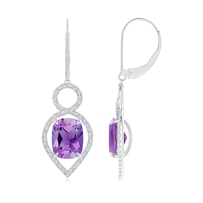 AA - Amethyst / 4.43 CT / 14 KT White Gold