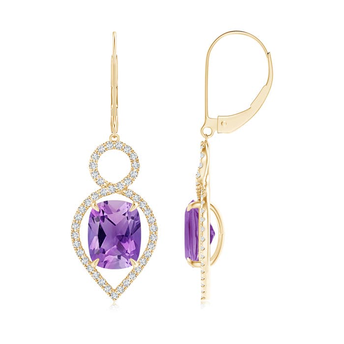 AA - Amethyst / 4.43 CT / 14 KT Yellow Gold