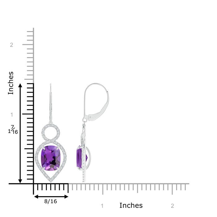 AAA - Amethyst / 4.43 CT / 14 KT White Gold