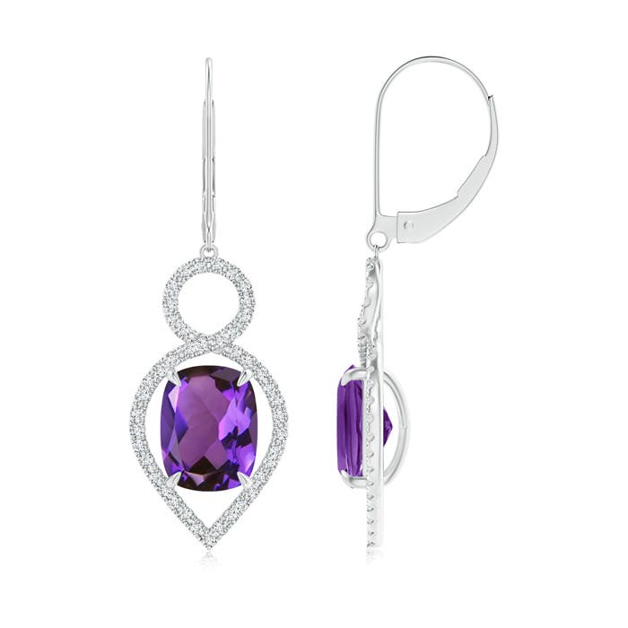 AAAA - Amethyst / 4.43 CT / 14 KT White Gold