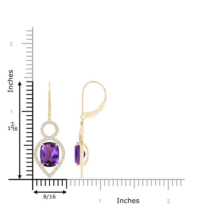 AAAA - Amethyst / 4.43 CT / 14 KT Yellow Gold