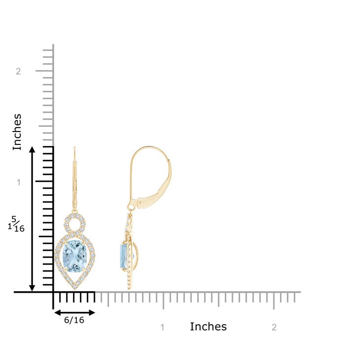 AA - Aquamarine / 2.13 CT / 14 KT Yellow Gold