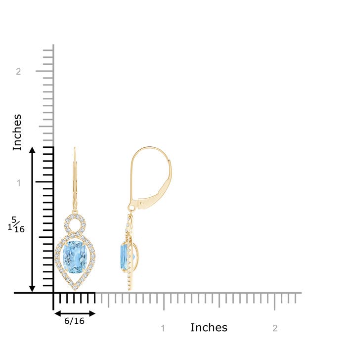 AAAA - Aquamarine / 2.13 CT / 14 KT Yellow Gold