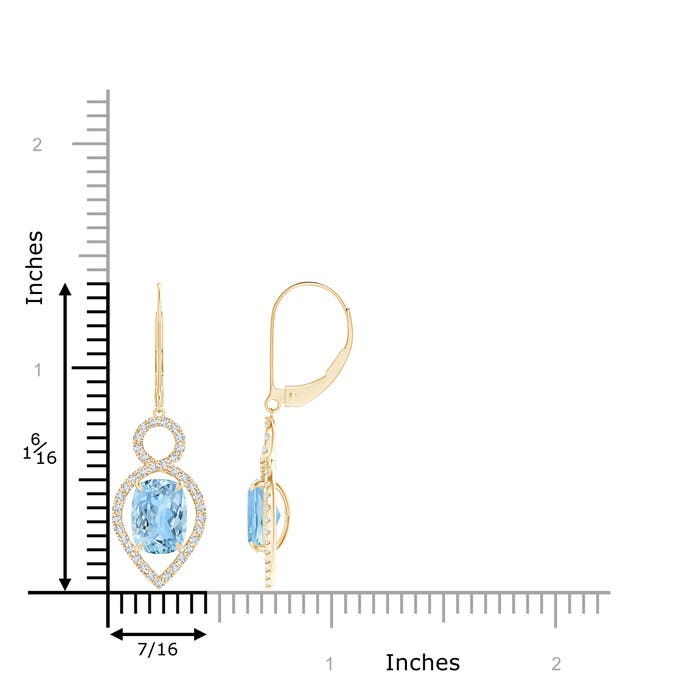 AAAA - Aquamarine / 2.77 CT / 14 KT Yellow Gold