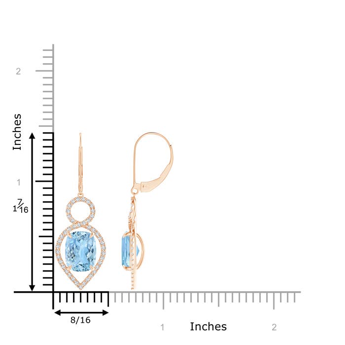 AAAA - Aquamarine / 4.13 CT / 14 KT Rose Gold