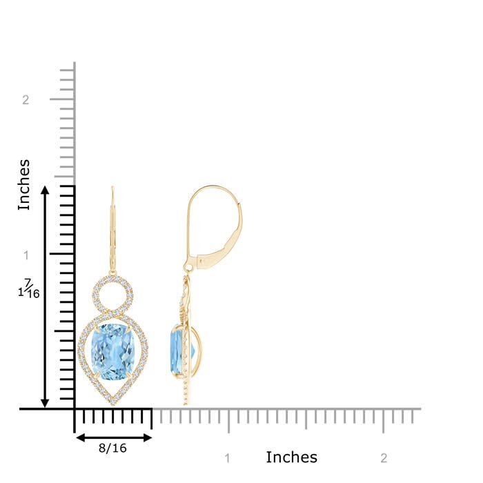 AAAA - Aquamarine / 4.13 CT / 14 KT Yellow Gold