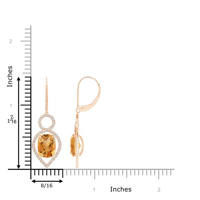 A - Citrine / 4.33 CT / 14 KT Rose Gold